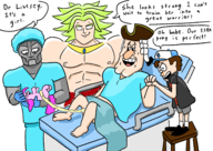 artist:halfdime broly crossovers dipper_pines doctor_doom dr._livesey dragon_ball gravity_falls marvel mr._colympus_2023 my_little_pony pinkie_pie treasure_island // 2500x1777 // 1.4MB