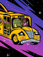 artist:h keesha_franklin the_bus the_magic_school_bus // 707x929 // 431KB