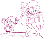 artist:jegc bimm caturday mighty_magiswords topless vambre_warrior // 1300x1100 // 484KB