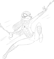 artist:terrible_the_drawfag cosplay goosebumps marvel sabrina_mason spider-man // 711x780 // 145KB