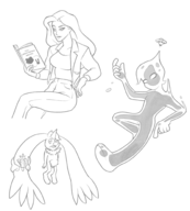 angel_hare angel_zaggy artist:hopethishelps ben_10 ben_tennyson digimon elisa_maza gargoyles goop parody terriermon // 1798x2000 // 725KB