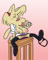 artist:terrible_the_drawfag bottomless catte_belle the_fuzzy_princess zeigram_(colors) // 653x805 // 395KB