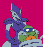 colors_by_anonymous karai leonardo queblock teenage_mutant_ninja_turtles // 689x763 // 114KB