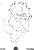 artist:necrolepsy cheetara cosplay hex_maniac pokemon thundercats // 511x756 // 111KB