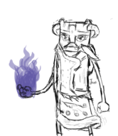 adventure_time artist:trannisaurus cosplay dragonborn finn_mertens skyrim // 359x416 // 42KB