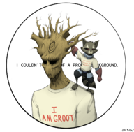 gaydragon groot guardians_of_the_galaxy marvel rocket_raccoon // 1294x1276 // 671KB