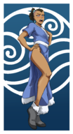 artist:gearfae avatar:_the_last_airbender crossdressing sokka // 1532x2831 // 914KB