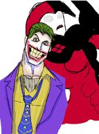 dc fusion harley_quinn jojo's_bizarre_adventure joker killer_queen yoshikage_kira // 571x768 // 253KB