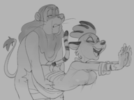 artist:dbaru bottomless caturday cowardly_lion hungry_tiger the_wizard_of_oz tom_and_jerry tom_and_jerry_back_to_oz vaginal // 1640x1218 // 582KB