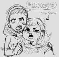 artist:yoto dc mandy_anders mar'i_grayson nightstar // 1090x1049 // 579KB