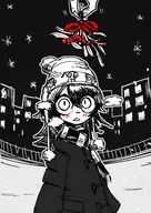 artist:rexhastala i_can't_sleep mistletoe nia pov // 1353x1915 // 1.0MB