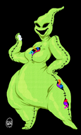 artist:goodbadartist oogie_boogie rule_63 the_nightmare_before_christmas // 893x1492 // 993KB