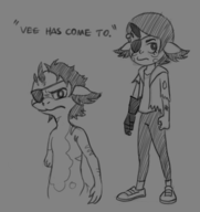 artist:carl crossovers metal_gear the_owl_house vee // 547x580 // 156KB