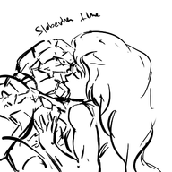 artist:terrible_the_drawfag ben_grimm fantastic_four marvel she-hulk thing // 400x400 // 61KB