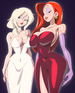 artist:yev-san cool_world crossovers holli_would jessica_rabbit who_framed_roger_rabbit // 1036x1281 // 278KB