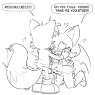 rouge_the_bat sonic_the_hedgehog_(series) tails // 2000x2000 // 886KB