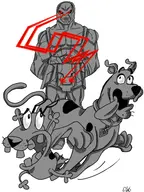 artist:sko courage courage_the_cowardly_dog crossovers darkseid dc scooby scooby-doo // 1200x1600 // 672KB