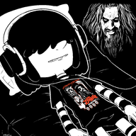 artist:raph13 crossovers lucy_loud rob_zombie the_loud_house // 2000x2000 // 340KB