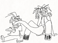 animated artist:grim crossovers ed_edd_n_eddy eddy mr._colympus_2025 nude ragatha the_amazing_digital_circus // 980x720 // 654KB