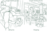 artist:redout caturday counting_cougar nude original_character percy_lynxoln pregnant tuff_puppy vaginal // 4203x2749 // 3.4MB