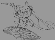 artist:dbaru cosplay nicole_watterson the_amazing_world_of_gumball touhou_project yuuma_toutetsu // 1665x1200 // 455KB