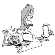 artist:carelessdoodler dumm_comics nit skadi skadi_(series) // 400x400 // 15KB