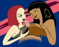 artist:mckraken cleopatra clone_high joan_of_arc titfuck // 1000x801 // 392KB