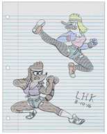 artist:lhk mordecai's_mom regular_show rigby's_mom zeigram_(colors) // 800x1000 // 821KB