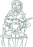 annie_hill artist:redout counting_cougar crossdressing josh_kass original_character tuff_puppy // 1811x2581 // 1.5MB