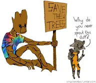 groot guardians_of_the_galaxy king-zanziba marvel rocket_raccoon // 2953x2550 // 1.4MB