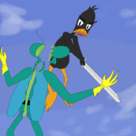 crossovers daffy_duck dragon_ball looney_tunes mr._colympus_2022 parody space_ghost_(series) zorak // 1000x1000 // 344KB