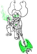 artist:sandanon cosplay david's_marra doom hilda_(series) marra // 472x681 // 141KB