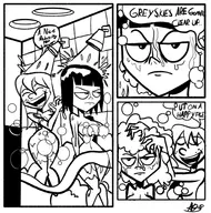 artist:atomickingboo comics dc detention parody shareena_wickett shelley_kelly // 1458x1476 // 850KB