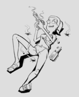 artist:wargaz2783 die_hard parody rick_and_morty summer_smith // 846x1040 // 276KB