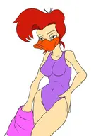 artist:fdx disney mallory_mcmallard mighty_ducks // 410x579 // 48KB