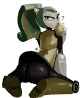 artist:redfred my_life_as_a_teenage_robot qt-2 vexus // 1710x2100 // 875KB