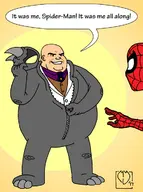 artist:anthropolog_itr cosplay kingpin marvel peter_parker rhino spider-man wilson_fisk // 536x718 // 105KB