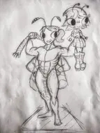 artist:salmonbug maggie_pesky original_character the_buzz_on_maggie // 2074x2765 // 360KB