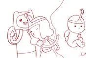 adventure_time artist:lin embryo_princess finn_mertens princess_bubblegum // 500x312 // 90KB