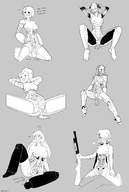 angelyne artist:aimlessvagrant cyborg_noodle danger futurama gorillaz iron_cross ladytron marvel nude penny_polendina rwby vaginal // 2300x3436 // 1.7MB