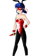 ladybug marinette_dupain-cheng miraculous_ladybug playboy_bunny // 1864x2165 // 753KB