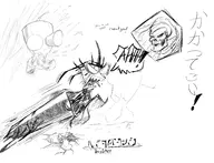 artist:onlyfansart crossovers gir invader_zim masters_of_the_universe mr._colympus_2023 skeletor zim // 2039x1557 // 751KB