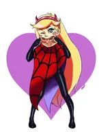 artist:holod beetlejuice_(series) cosplay lydia_deetz star_butterfly star_vs._the_forces_of_evil // 1000x1320 // 105KB