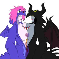 artist:theslimydude crossovers disney madam_mim maleficent mulan mushu sleeping_beauty the_sword_in_the_stone // 1800x1800 // 484KB