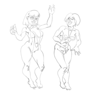 artist:boris disney janie_diggity lydia_pearson pepper_ann // 1362x1435 // 302KB