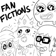 adventure_time artist:bluejr bob's_burgers crossovers eileen_roberts ice_king regular_show sarah_g._lato the_amazing_world_of_gumball tina_belcher // 800x800 // 211KB