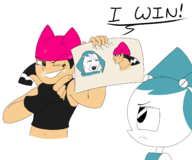 artist:tullymonst3r jenny_wakeman my_life_as_a_teenage_robot tiff_crust xj-9 // 2441x2035 // 539KB