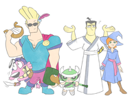 artist:hopethishelps ben_10 buttercup colors_by_anonymous courage courage_the_cowardly_dog crossovers dungeons_&_dragons gwen_tennyson jack johnny_bravo johnny_bravo_(series) powerpuff_girls samurai_jack // 2070x1544 // 1.6MB