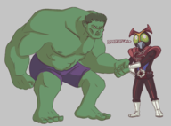 artist:tokutoaster bruce_banner crossovers hulk kamen_rider kamen_rider_stronger marvel // 3537x2616 // 1.4MB
