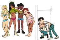 artist:chicknscratchr beth_ellen_hansen harriet_the_spy janie_gibbs marion_hawthorne pinky_whitehead rachel_hennessy sport // 1800x1221 // 759KB